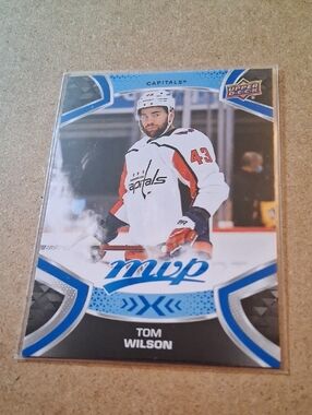 Capitals Tom Wilson Upper Deck MVP Hockey Cards + Sticker